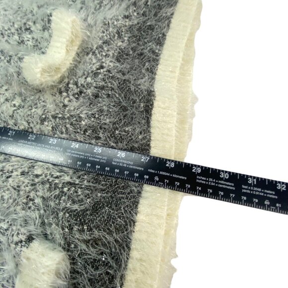 LAUREN MICHELLE Women Eyelash Stars Pullover Sweater Sz XL White Metallic 29-11 - Picture 10 of 13